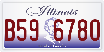 IL license plate B596780