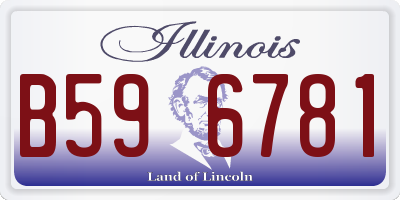 IL license plate B596781