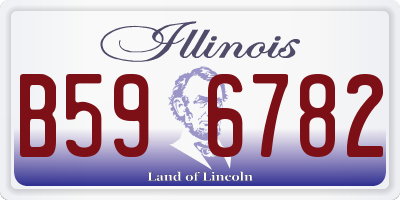 IL license plate B596782