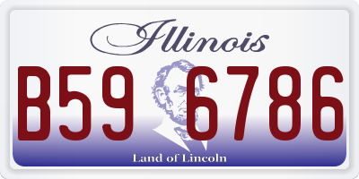 IL license plate B596786