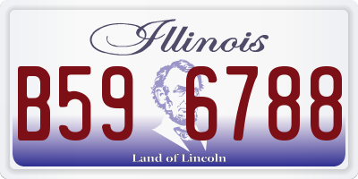 IL license plate B596788