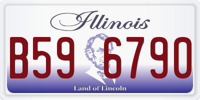 IL license plate B596790