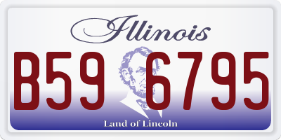 IL license plate B596795