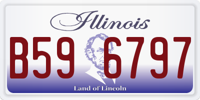 IL license plate B596797