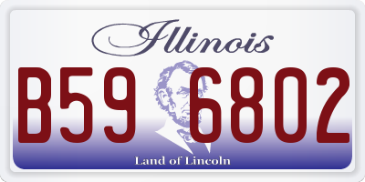 IL license plate B596802