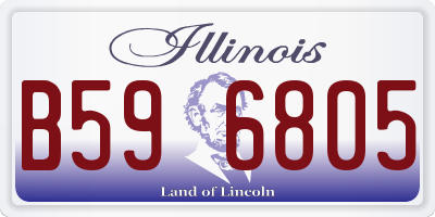 IL license plate B596805