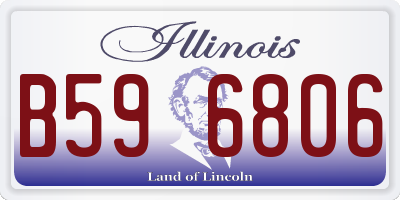 IL license plate B596806