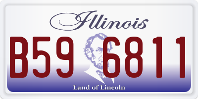 IL license plate B596811