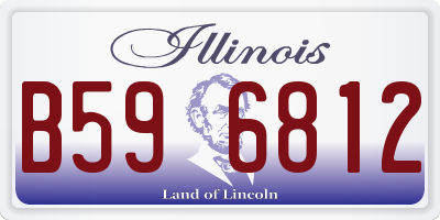 IL license plate B596812