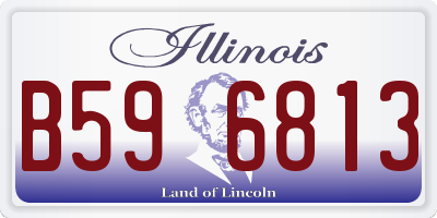 IL license plate B596813