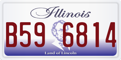 IL license plate B596814