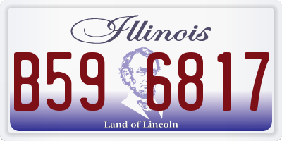IL license plate B596817