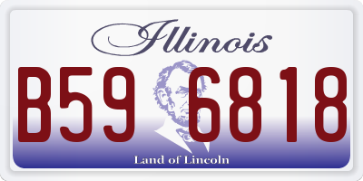 IL license plate B596818