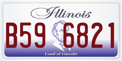 IL license plate B596821