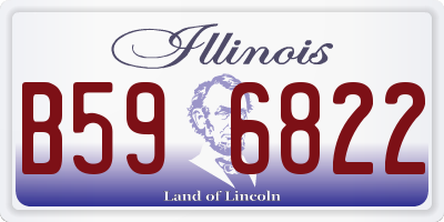 IL license plate B596822
