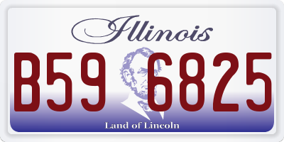 IL license plate B596825