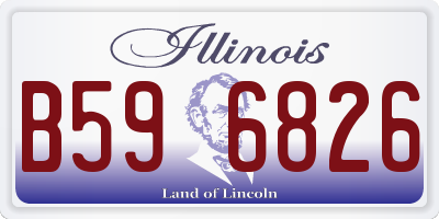 IL license plate B596826