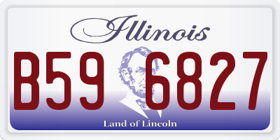 IL license plate B596827