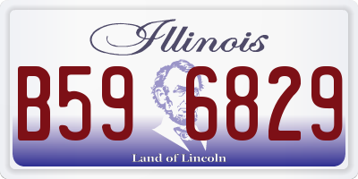 IL license plate B596829