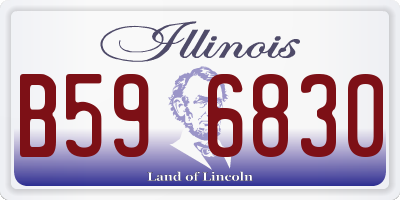 IL license plate B596830