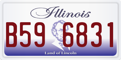 IL license plate B596831