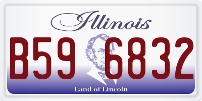 IL license plate B596832