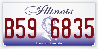 IL license plate B596835