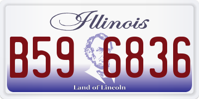 IL license plate B596836