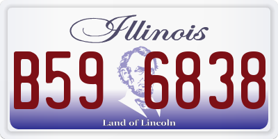 IL license plate B596838