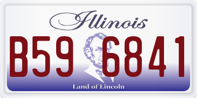 IL license plate B596841