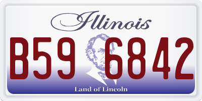 IL license plate B596842