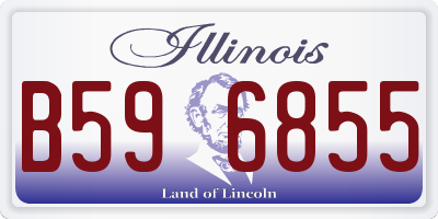 IL license plate B596855