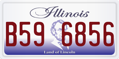 IL license plate B596856