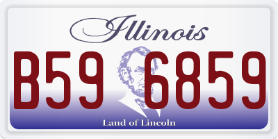 IL license plate B596859