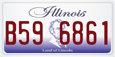 IL license plate B596861