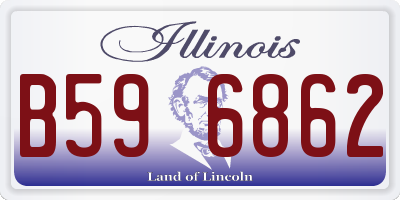 IL license plate B596862