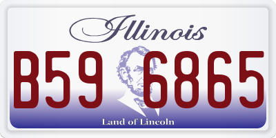 IL license plate B596865