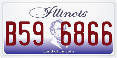 IL license plate B596866