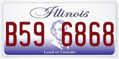 IL license plate B596868