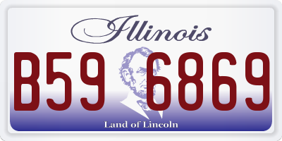 IL license plate B596869