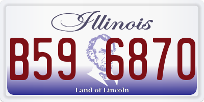 IL license plate B596870