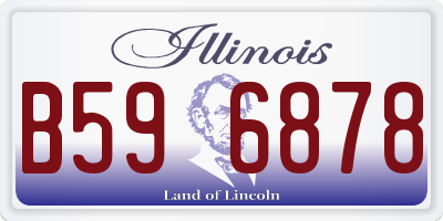 IL license plate B596878