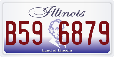 IL license plate B596879