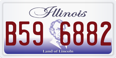 IL license plate B596882