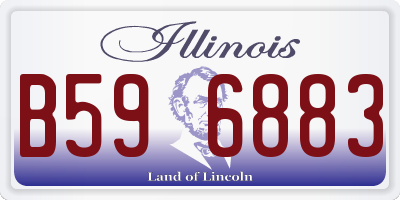 IL license plate B596883