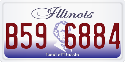 IL license plate B596884