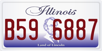 IL license plate B596887