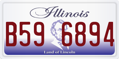 IL license plate B596894
