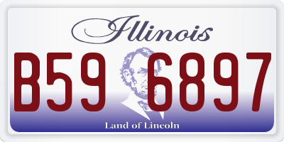 IL license plate B596897