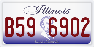 IL license plate B596902